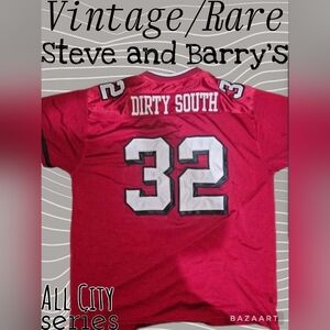 Vintage Y2k #32 Dirty South Steve and Barry's City Wide football jersey